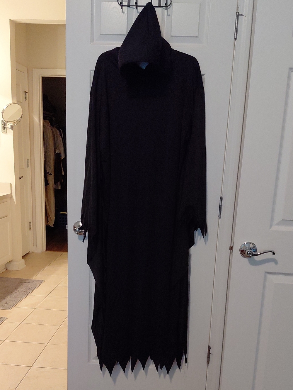 Black Hooded Maxi Halloween Costume